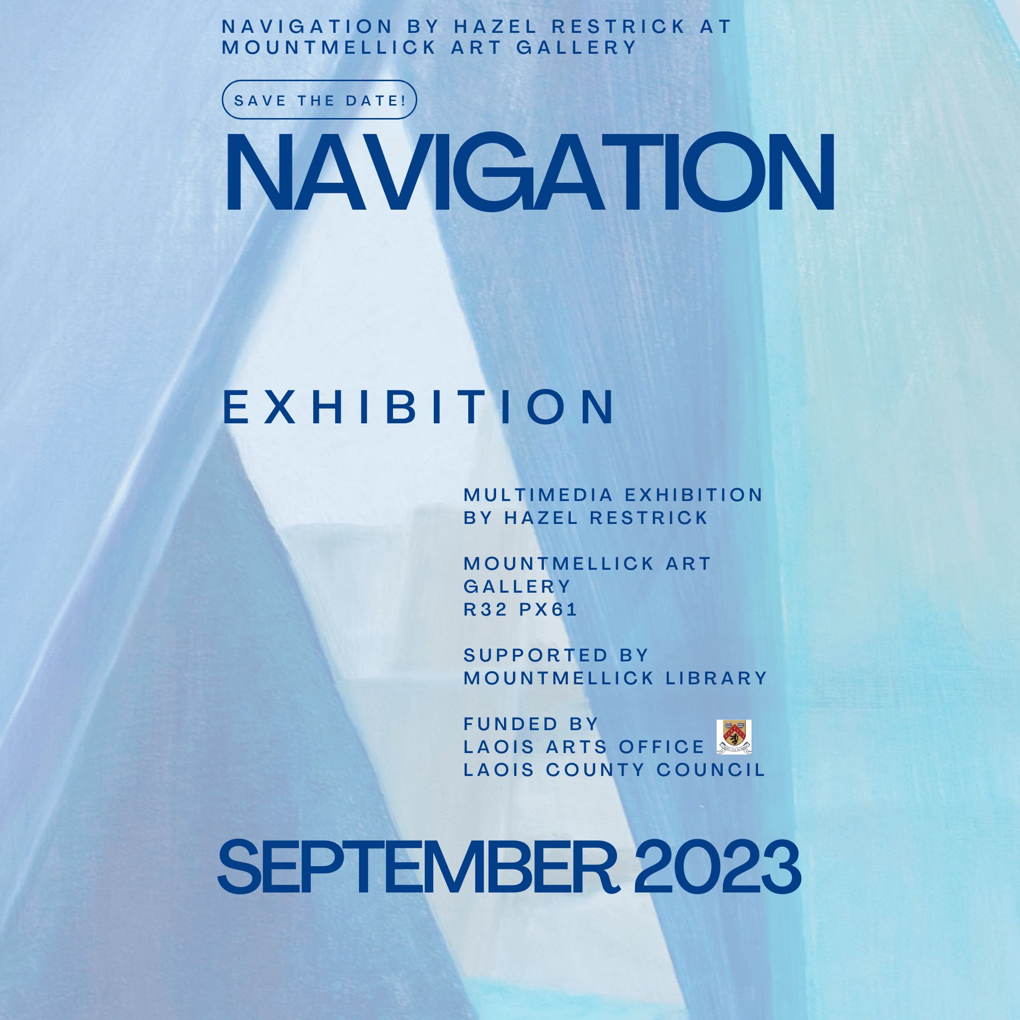 Navigation exhibition Hazel Restrick painting